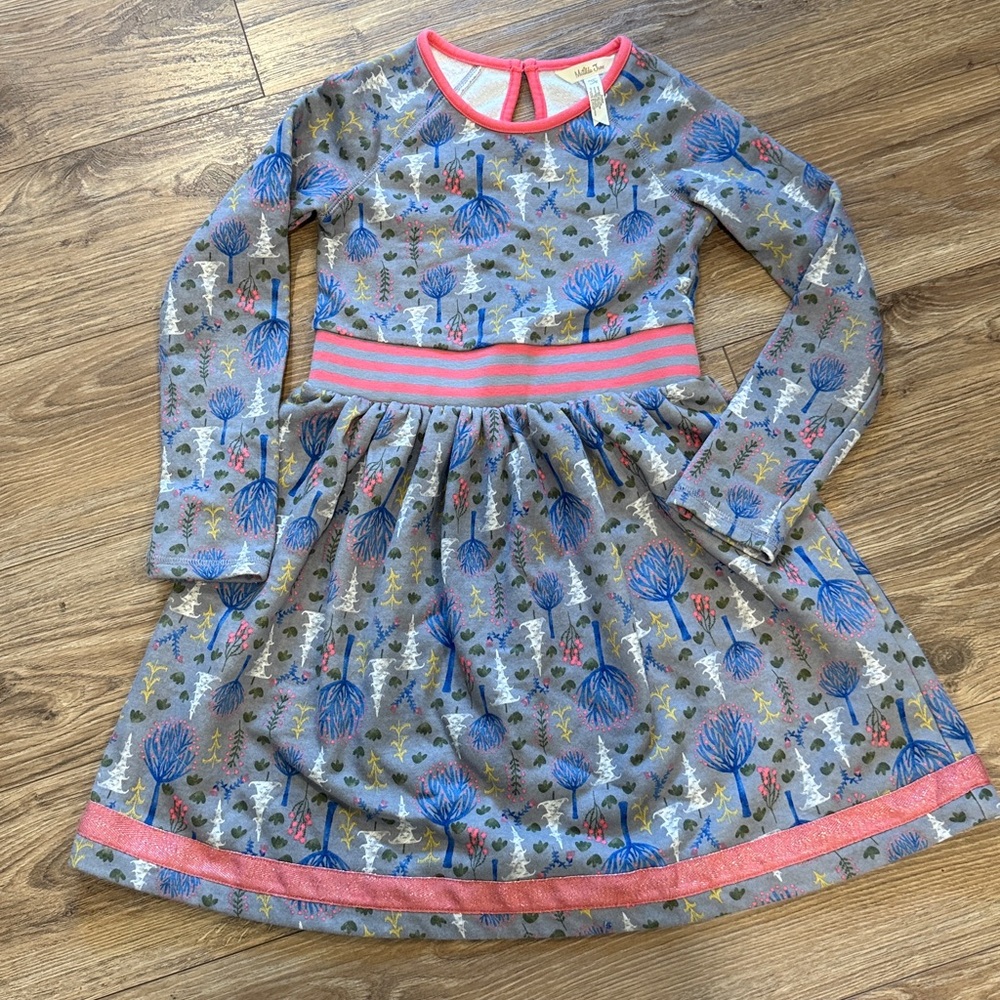 Sz 10 Matilda Jane Fleece Winter Dress Warm with cute details